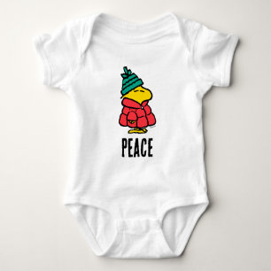 Peanuts Woodstock Puffy Winter Jacket Baby Bodysuit