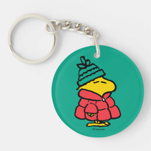 Peanuts   Woodstock Puffy Winter Jacket Key Ring