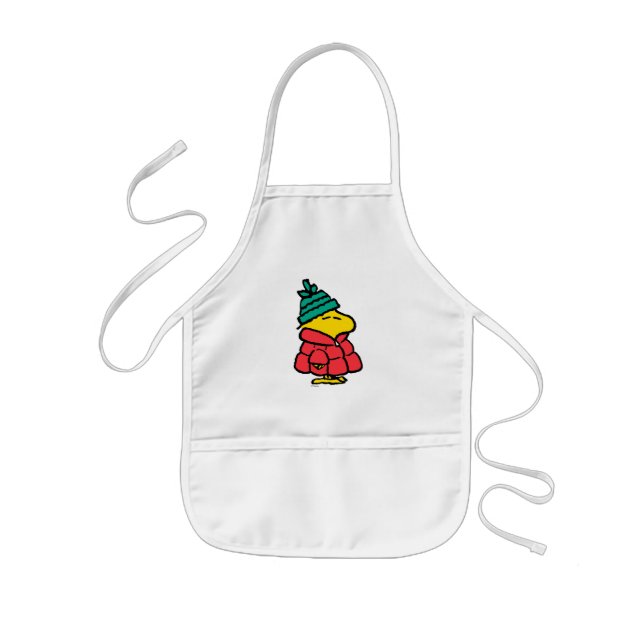 Peanuts | Woodstock Puffy Winter Jacket Kids Apron (Front)
