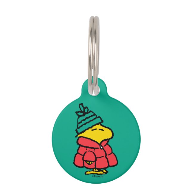 Peanuts | Woodstock Puffy Winter Jacket Pet Tag (Front)