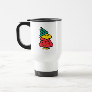 Peanuts   Woodstock Puffy Winter Jacket Travel Mug