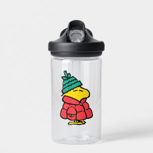 Peanuts   Woodstock Puffy Winter Jacket Water Bottle