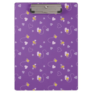 Peanuts   Woodstock Purple Heart Pattern Clipboard