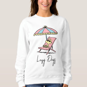 PEANUTS   Woodstock Relaxing at the Beach Sweatshirt