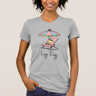 PEANUTS Woodstock Relaxing at the Beach T-Shirt