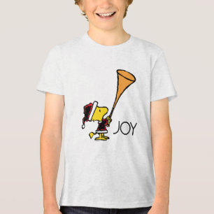 Peanuts   Woodstock Santa Claus Tri-Blend Shirt