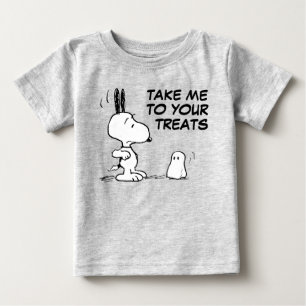 Peanuts Woodstock Scares Snoopy Baby T-Shirt