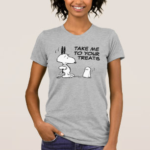 Peanuts Woodstock Scares Snoopy T-Shirt