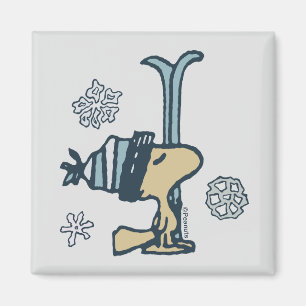 Peanuts   Woodstock Ski Pro Magnet