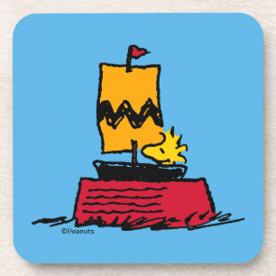Peanuts   Woodstock Snoopy Dish Sail Boat Coaster