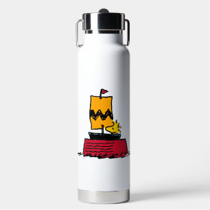 Peanuts   Woodstock Snoopy Dish Sail Boat Water Bottle