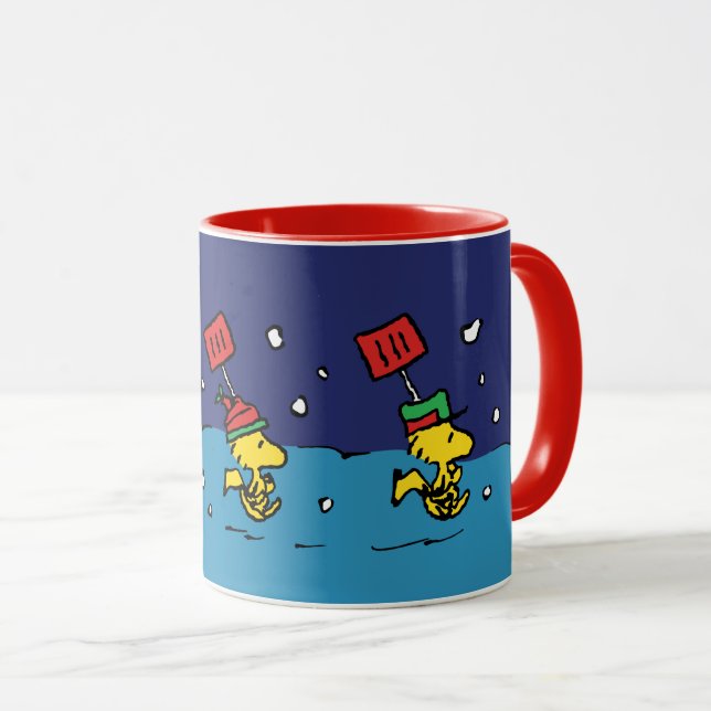 Peanuts | Woodstock Snow Shovel Team Mug (Front Right)