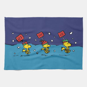 Peanuts   Woodstock Snow Shovel Team Tea Towel