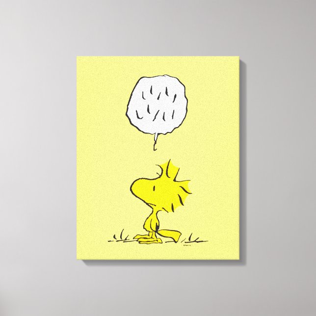 Peanuts | Woodstock Speaks Canvas Print (Front)