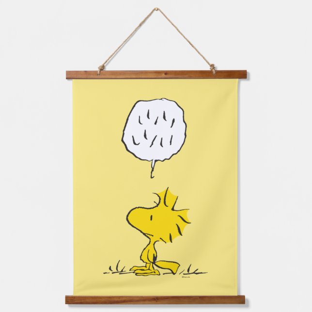 Peanuts | Woodstock Speaks Hanging Tapestry (Front)
