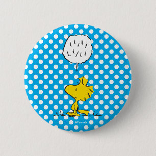 Peanuts   Woodstock Speaks & Polka Dots 6 Cm Round Badge