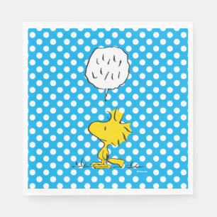 Peanuts Woodstock Speaks & Polka Dots Napkin