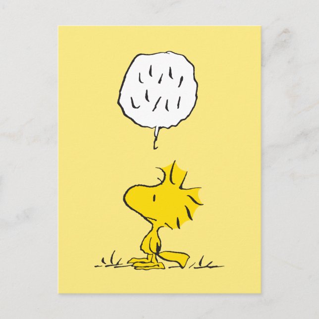 Peanuts | Woodstock Speaks Postcard (Front)