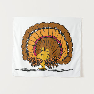 Peanuts Woodstock Turkey Tapestry