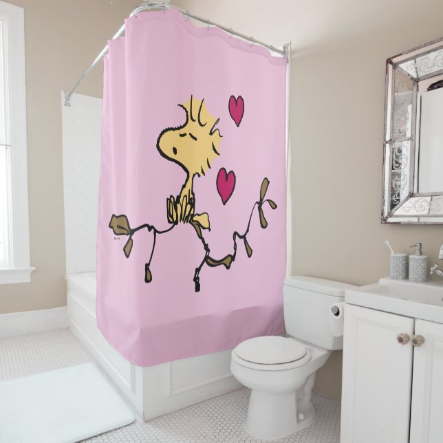 Peanuts | Woodstock Whistle Shower Curtain (In Situ)