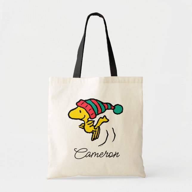 Peanuts | Woodstock Winter Beanie | Add Your Name Tote Bag (Front)