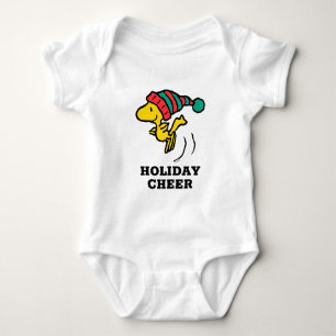 Peanuts Woodstock Winter Beanie Cap Baby Bodysuit