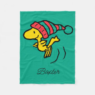 Peanuts   Woodstock Winter Beanie Cap Fleece Blanket