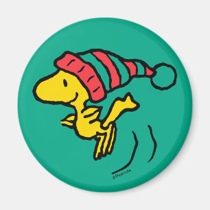 Peanuts   Woodstock Winter Beanie Cap Magnet