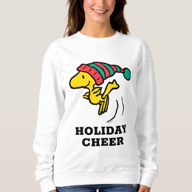 Peanuts | Woodstock Winter Beanie Cap Sweatshirt (Front)