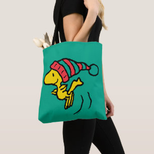 Peanuts   Woodstock Winter Beanie Cap Tote Bag