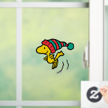 Peanuts | Woodstock Winter Beanie Cap Window Cling<br><div class="desc">Check out this super cute Peanuts Christmas holiday design featuring Woodstock in a winter cap.</div>