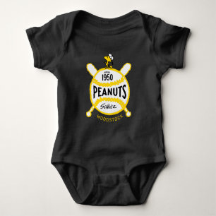 Peanuts   WoodstockPeanuts Baseball Since 1950 Baby Bodysuit