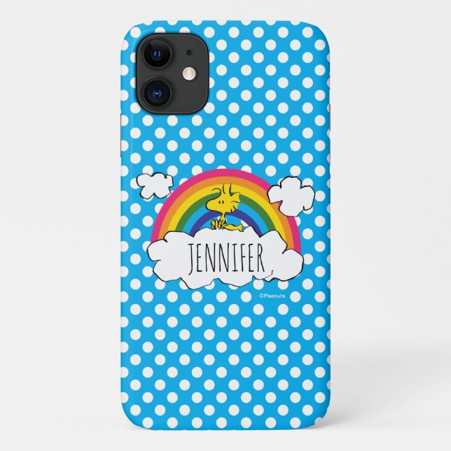 PEANUTS | Woodstock's Rainbow Polka Dots Case-Mate iPhone Case (Back)