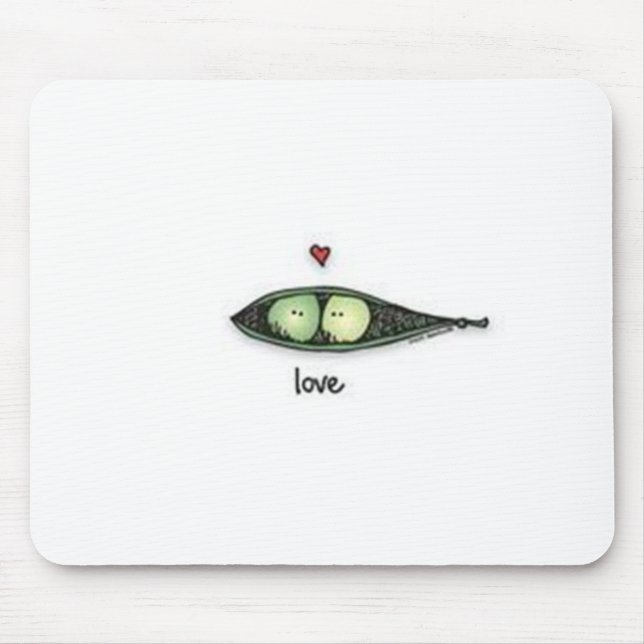 Peapod Love Mouse Mat (Front)