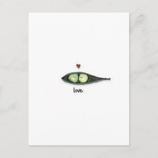 Peapod Love Postcard
