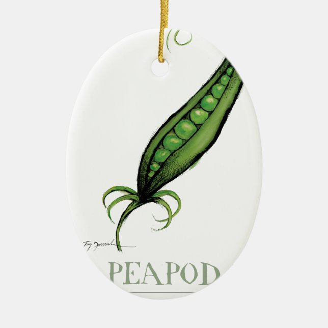 peapod, tony fernandes ceramic tree decoration (Front)