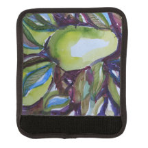 pear and greenery luggage handle wrap
