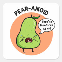 Pear-anoid Fruit Pear Pun Sticker