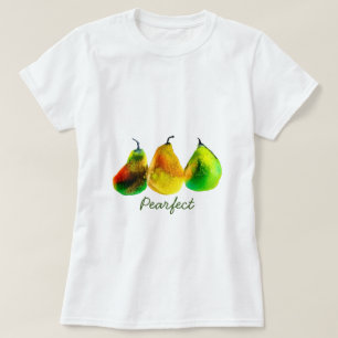 Pear art cute watercolor fruit T-Shirt