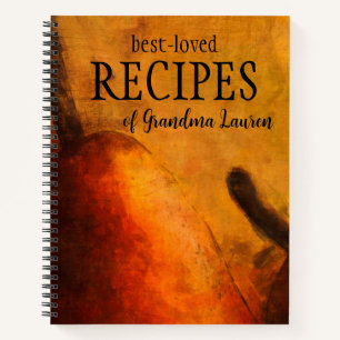 Pear Art Personalised Recipe Book