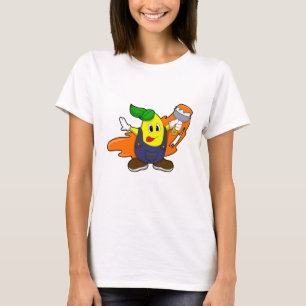 Pear as Painter with Paint brush T-Shirt