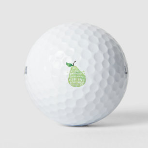 Pear Bible Quote Golf Balls