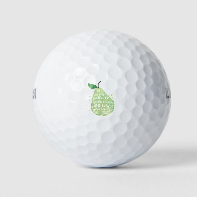 Pear Bible Quote Golf Balls (Front)