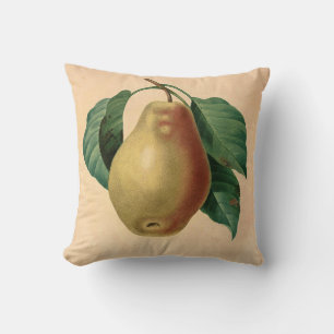 Pear Botanical Illustration Cushion
