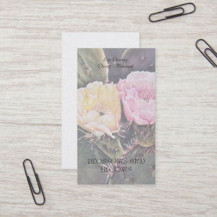 PEAR CACTUS FLOWERS BUSINESS CARD