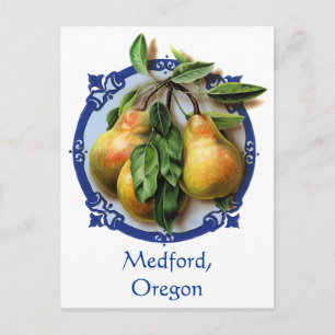Pear Capitol of the world Medford,Oregon Souvenir. Postcard