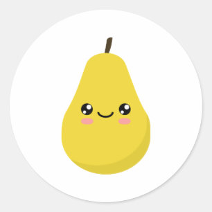 Pear Classic Round Sticker