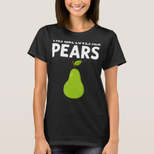 Pear Designs For Girls Kids Gardening Vegan Plant T-Shirt
