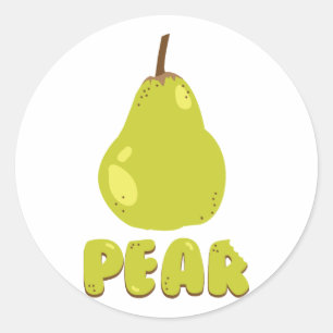 Pear Fruit Classic Round Sticker