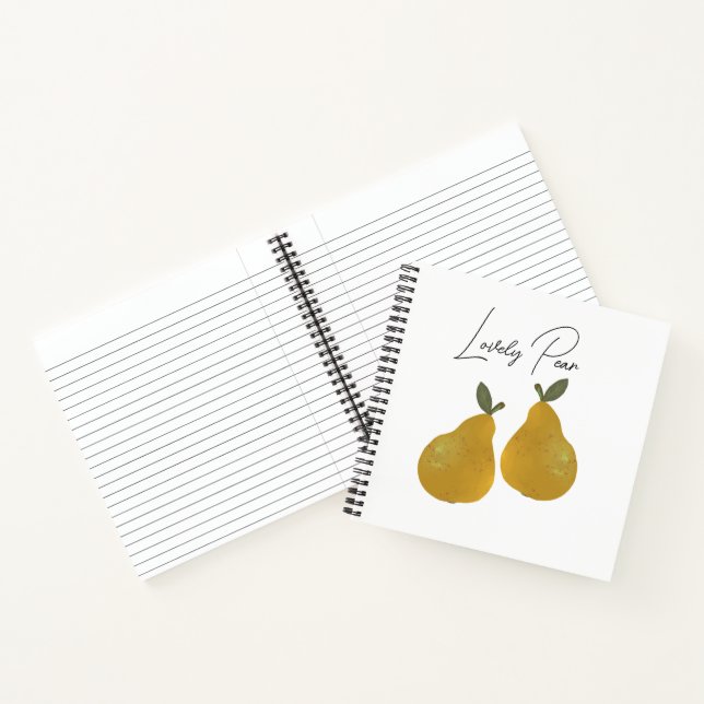 Pear Fruit Illustration  Notebook (Inside)